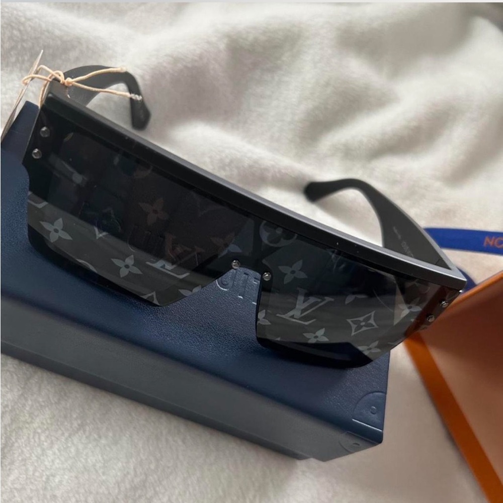 Louis Vuitton Black Monogram Shield Sunglasses